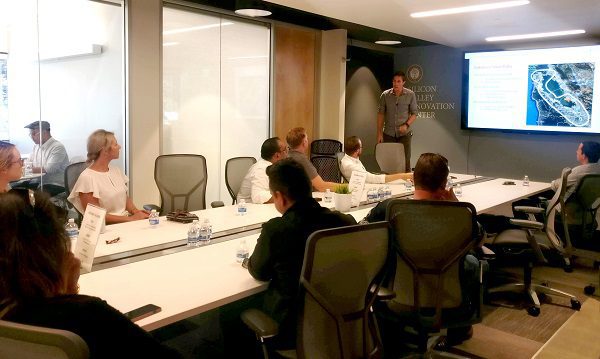 Image of Sean Lindy during a SVIC presentation
