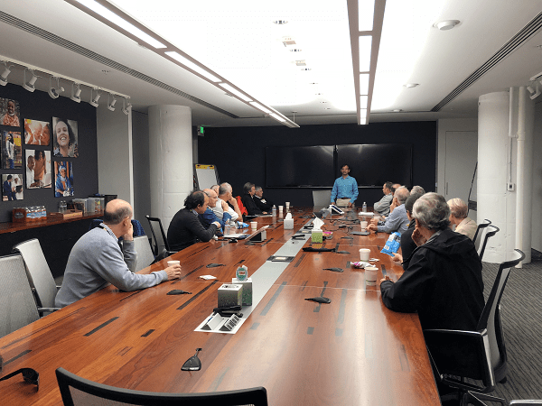Allectus Capital executives learn about Western Union's digital transformation journey from a senior manager for the money-transfer company.